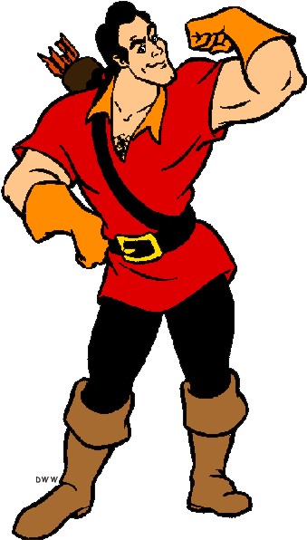 Clip Art - Gaston Beauty And The Beast Clipart (357x606)