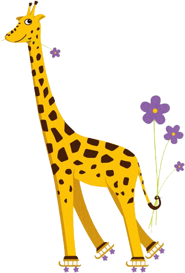 Giraffe T-shirt Roller Skating Humour Ice Skating - Giraffe T-shirt Roller Skating Humour Ice Skating (800x800)