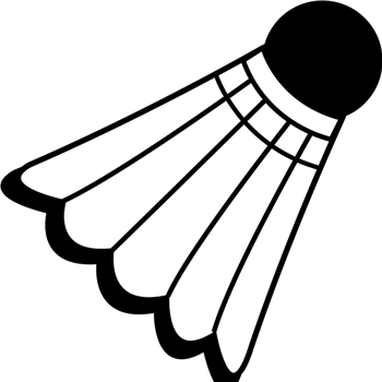 Varsity - Badminton Birdie Clip Art (350x350)