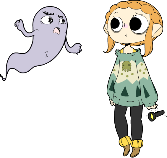 Ghosts Talk Too Much - Cartoon (565x536)