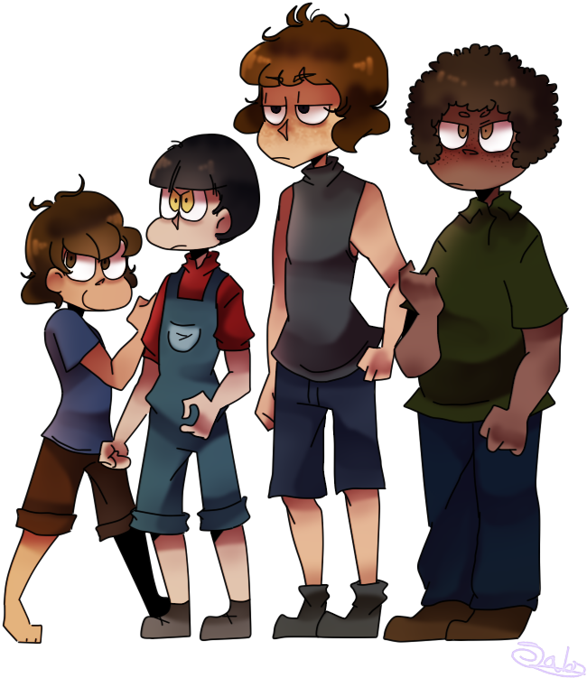 Bad Boys By Rozovyymylo - Cartoon (749x801)