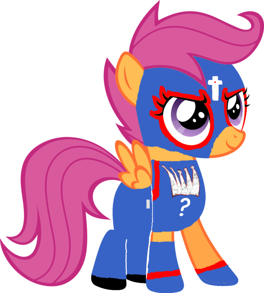 Scootaloo As Rey Mysterio By Skulluigi - Cutie Mark Crusaders Scootaloo (849x940)