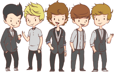 Vfd - Cartoon One Direction (500x351)