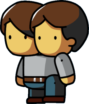 Conjoined Twins Male - Scribblenauts Unlimited People (351x411)