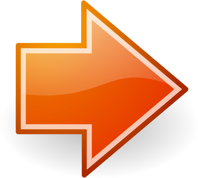 Go Next Orange Button Tango Style - Next Button Transparent (800x800)