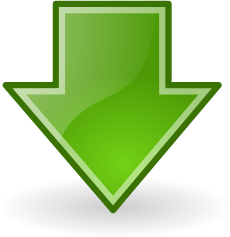 Tango Go Down Png Clip Arts - Green Arrow Down Png (600x600)