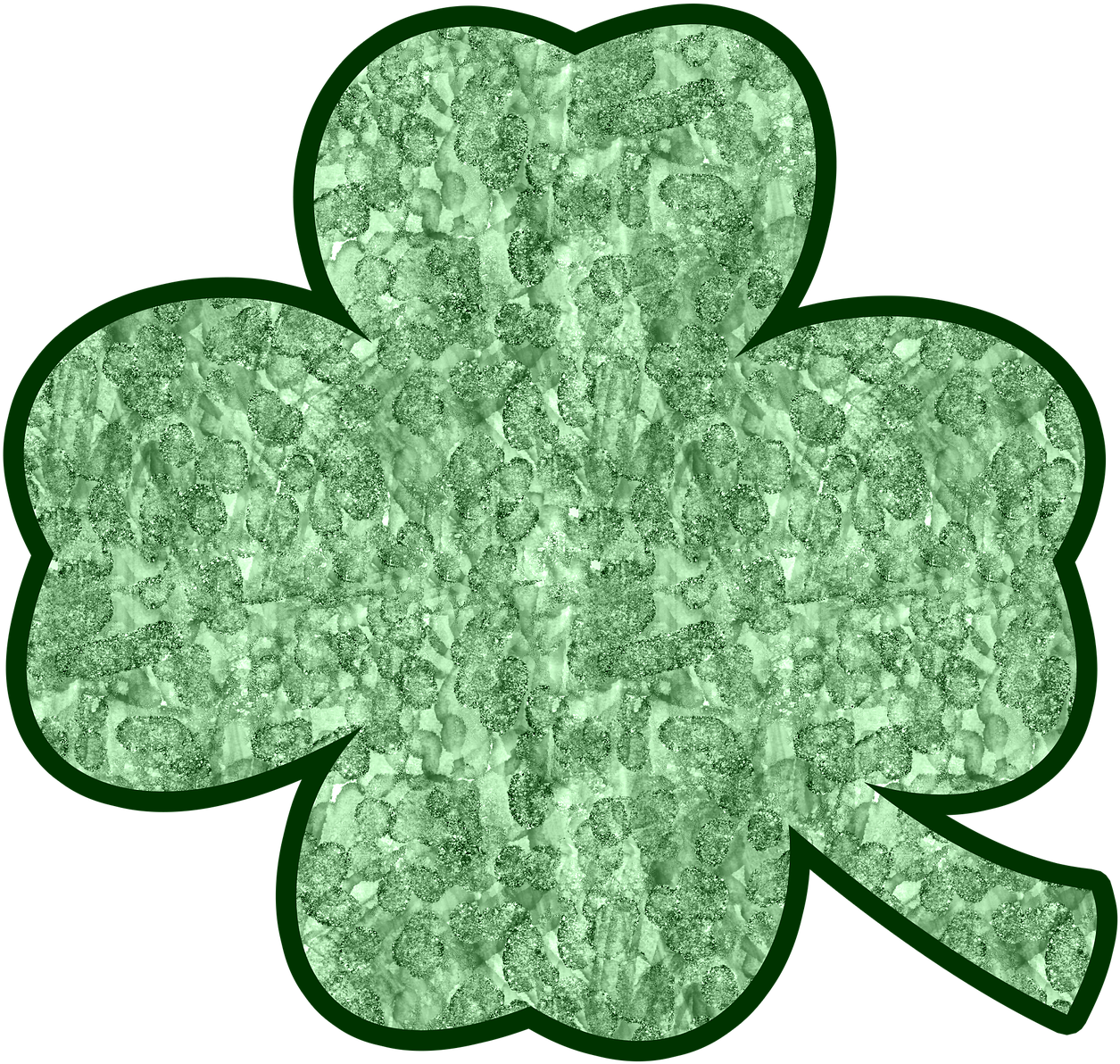 Shamrock Four Leaf Clover Clover Png Image - ! 5'x7'area Rug (1280x1212)