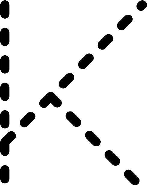 Education, Kids, Letter, Letters, Children - Letter K To Trace (488x640)