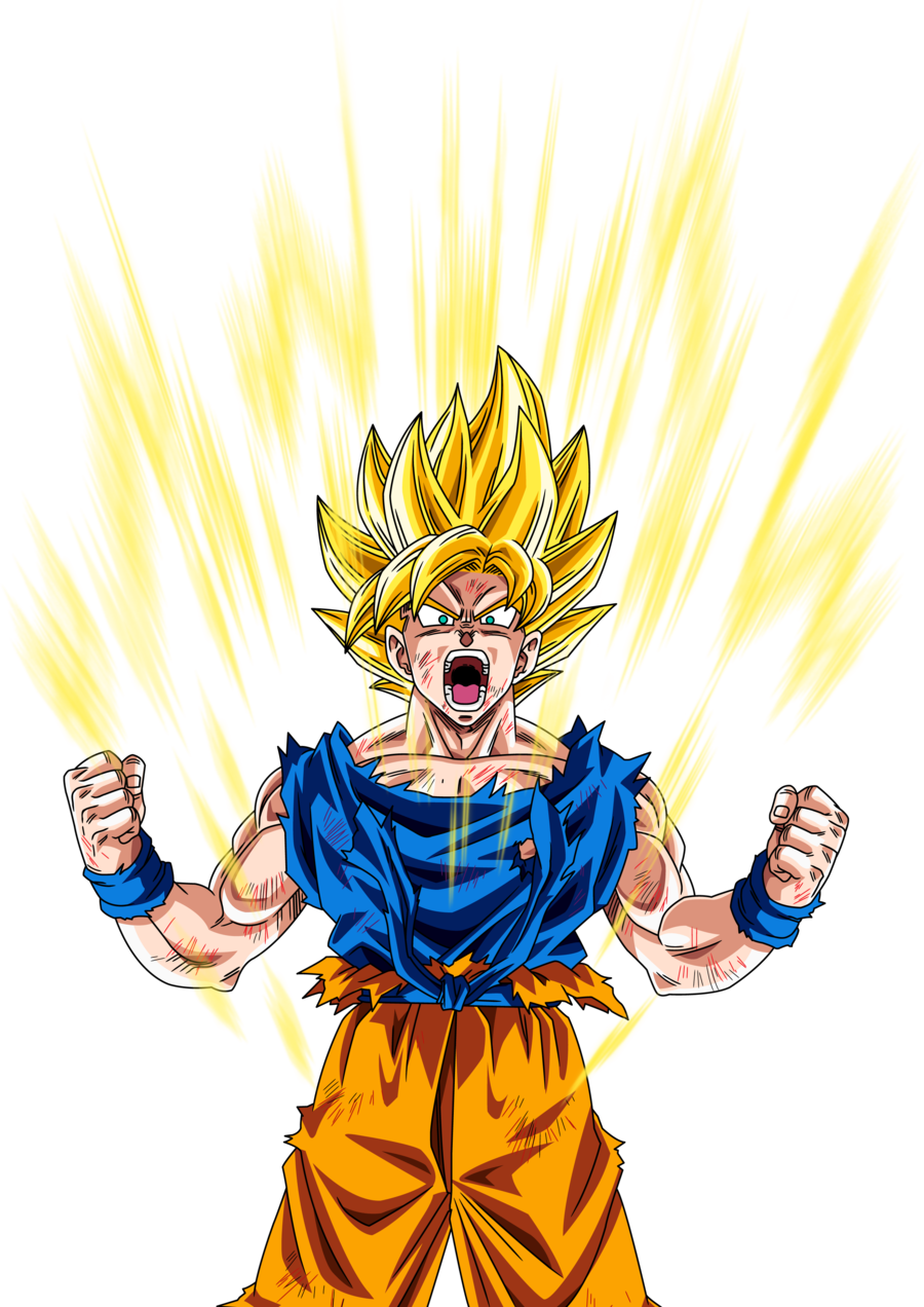 Goku Super Saiyan By Maffo1989-d48f7up - Goku Super Saiyan Png (900x1272)