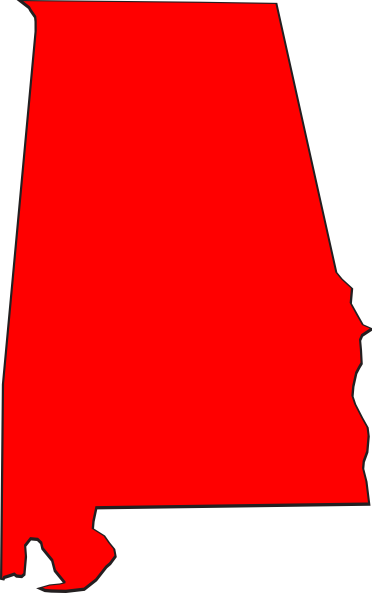 Alabama Clip Art Images - State Of Alabama Clipart (372x593)