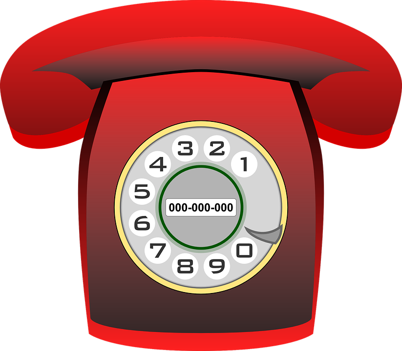 Red Rotary Telephone Clip Art At Clker Com Vector Clip - Ways Of Communication Today (823x720)