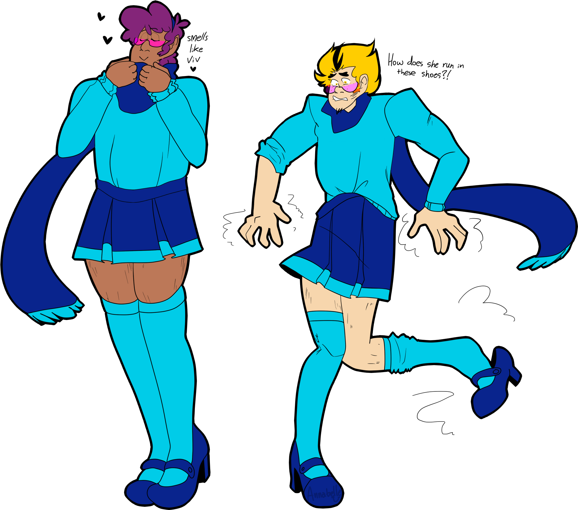Everyone Looks Cute In Vivi's Outfit - Mystery Skulls Lewis X Arthur (2086x1832)