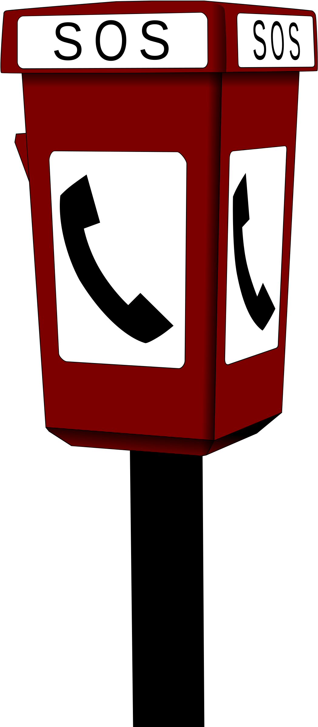 Clipart - Notruftelefon Symbol (1061x2400)