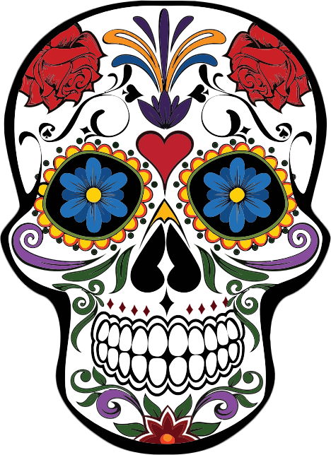 Medium Image - Skull Floral (468x644)