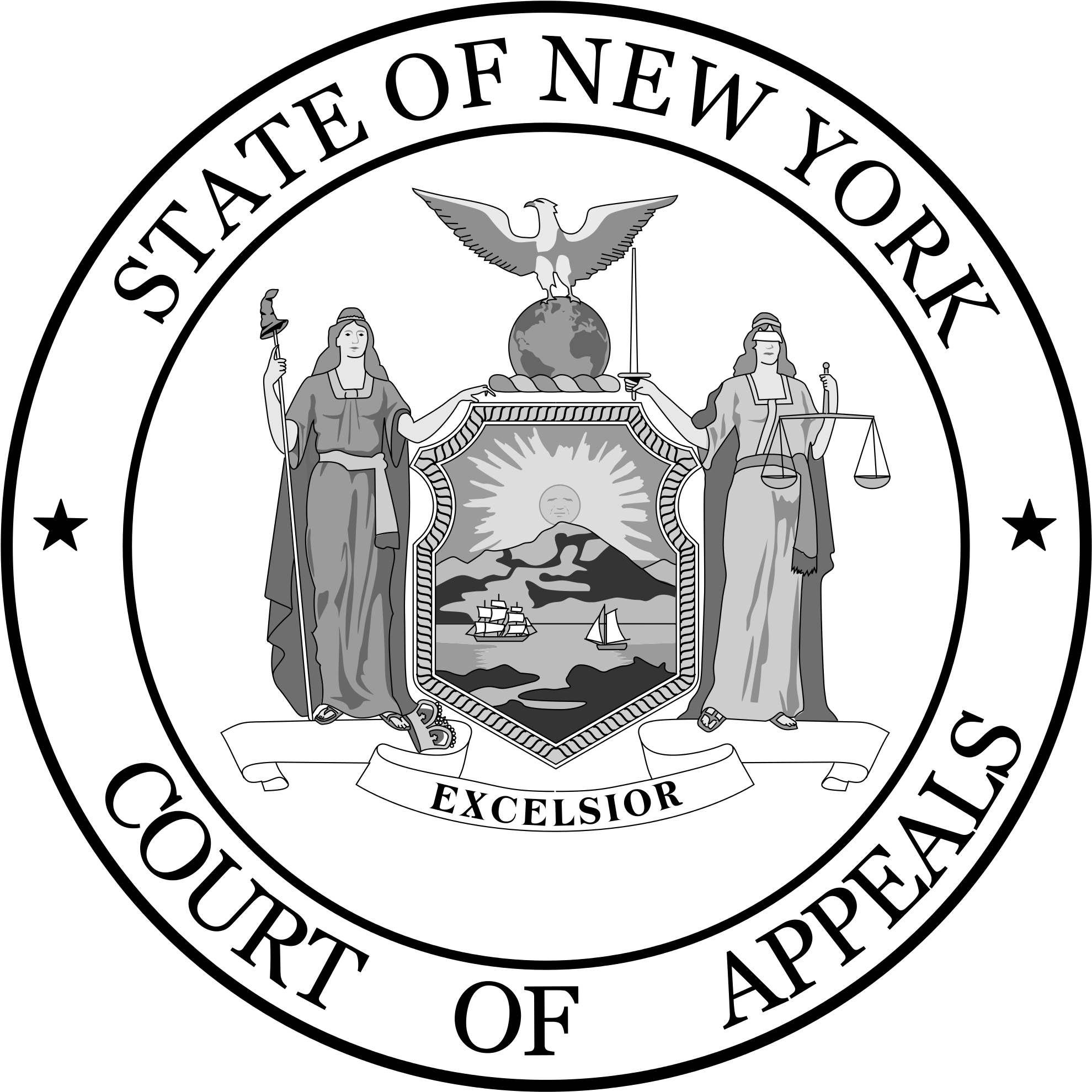 Seal Of The New York Court Of Appeals - New York State Seal Vector (2000x2000)