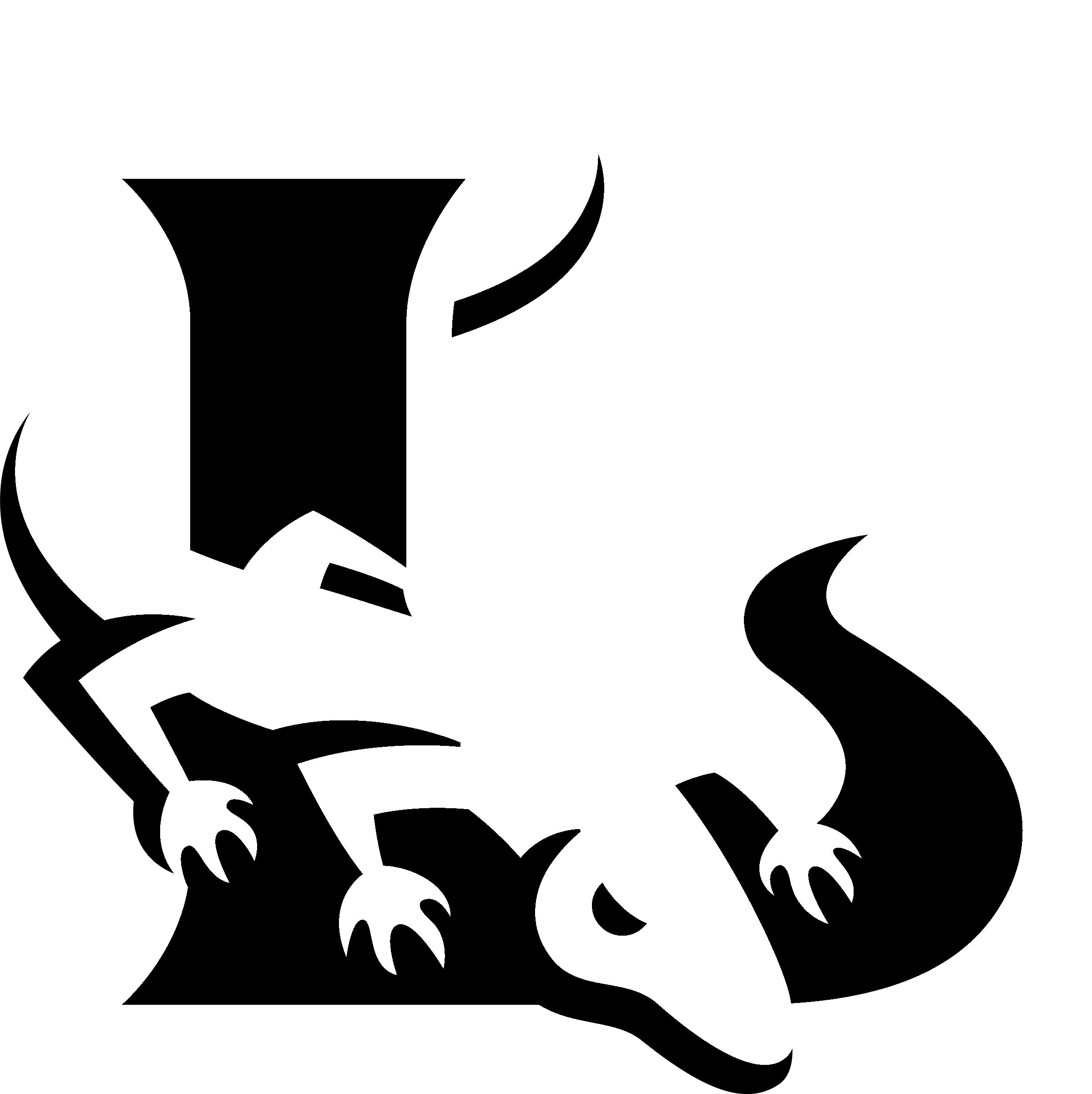New York Lizards Logo Black And White - New York Lizards Logo (2400x2404)