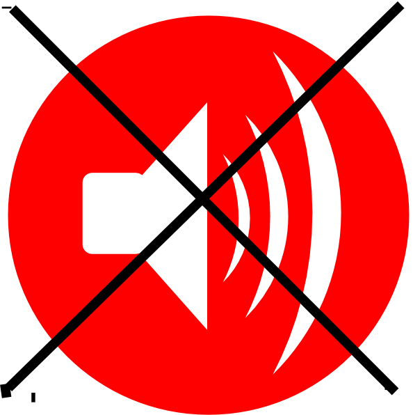 Speaker Phone Cliparts - No Speaker Clip Art (594x596)