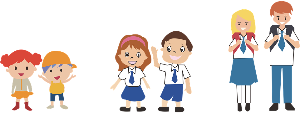 Cartoon School Children 4, Buy Clip Art - Vektor Anak Sekolah (960x480)