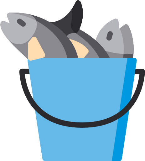 Bucket - Fish In A Bucket Clip Art (512x512)