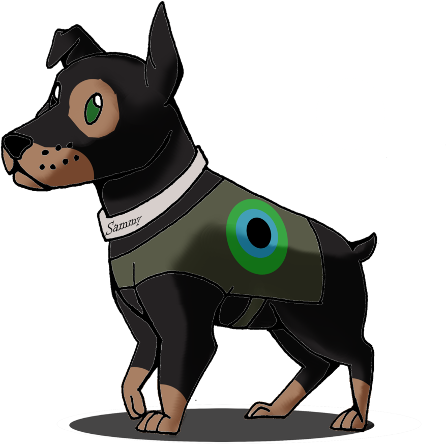 Sammy The Septiceye Dog By Msmoorlandsnow Sammy The - Jacksepticeye As A Dog (1024x961)