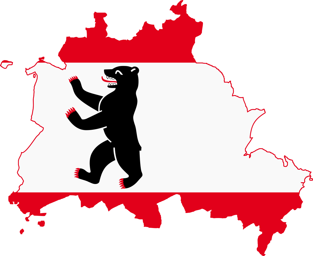 German Cannabis Lovers May See A Major Breakthrough - Berlin Flag Map (1252x1024)