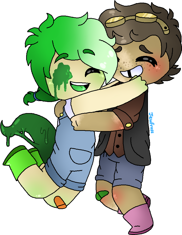 Sam And Tim Hugs By Jewfross - Cartoon (790x1000)