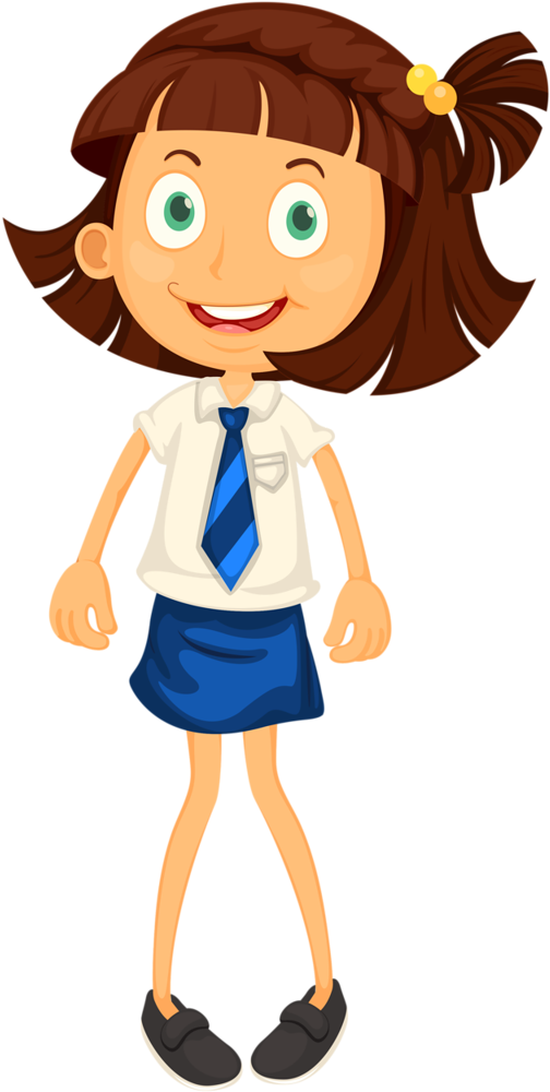 Escola & Formatura - Cartoon Girl Images In School Uniform (537x1024)