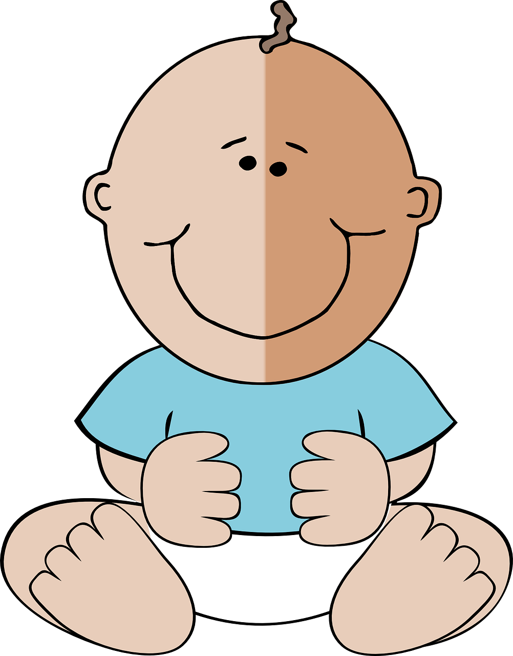 Red Baby Shower Clipart - Baby Boy Clip Art (1002x1280)