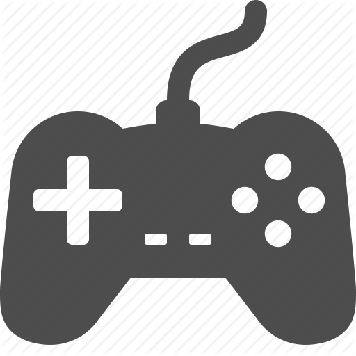 Video Game Controller Silhouette - Game Controller 8 Bit (512x512)