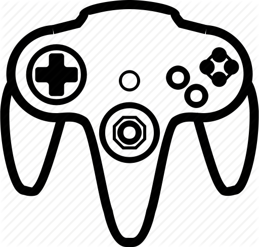 Classic, Console, Controller, Game, N64, Nintendo Icon - Classic Gaming Controller Icon (512x487)