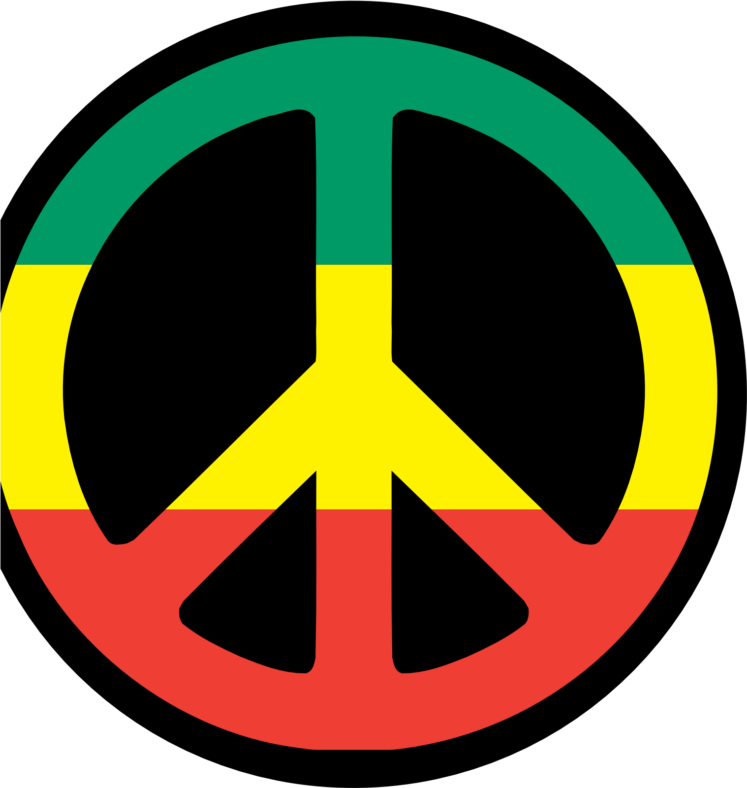 Weed Clipart Peace - Peace And Love Rasta (1979x2561)