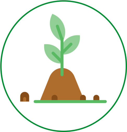 Soil Clipart Plant Needs - Circle Divided Into Sixths (512x512)