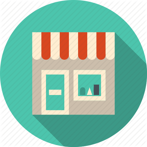 Small Building Icon - Shop Flat Icon Png (512x512)