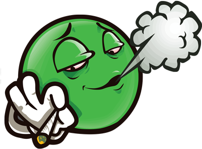 #fam Enjoy The Rest Of Sunday - Smoking Weed Emoji Png (400x400)