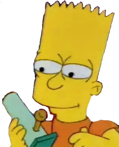 Hoodbooger - Stoned Bart Simpson Transparent (400x502)