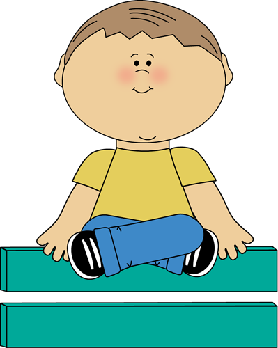 Kid Sitting On Math Equals Sign Clip Art - Criss Cross Applesauce Clipart (399x500)