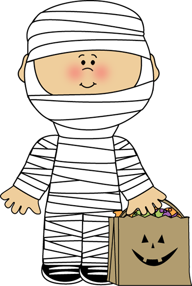Halloween Mummy Boy - Clip Art (395x588)