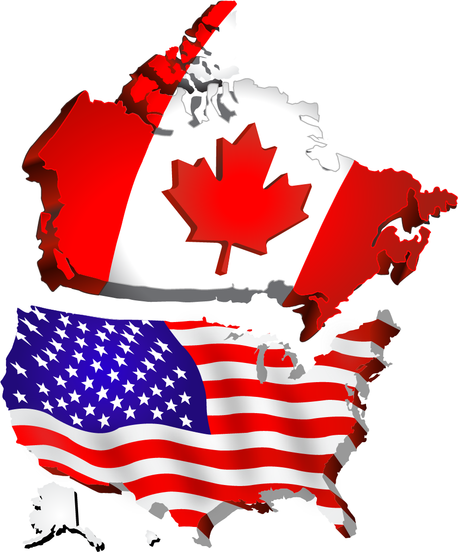 We're Also Proud To Say That While Building Our Solid - Usa Canada Map Png (1079x1250)
