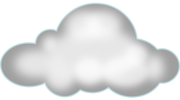 Dark Clipart Cloudy - Clouds At Night Clipart (600x333)