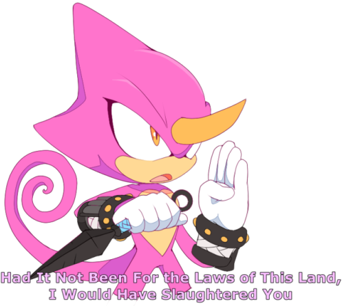 Something Silly In Between Commissions - Espio The Chameleon (500x451)