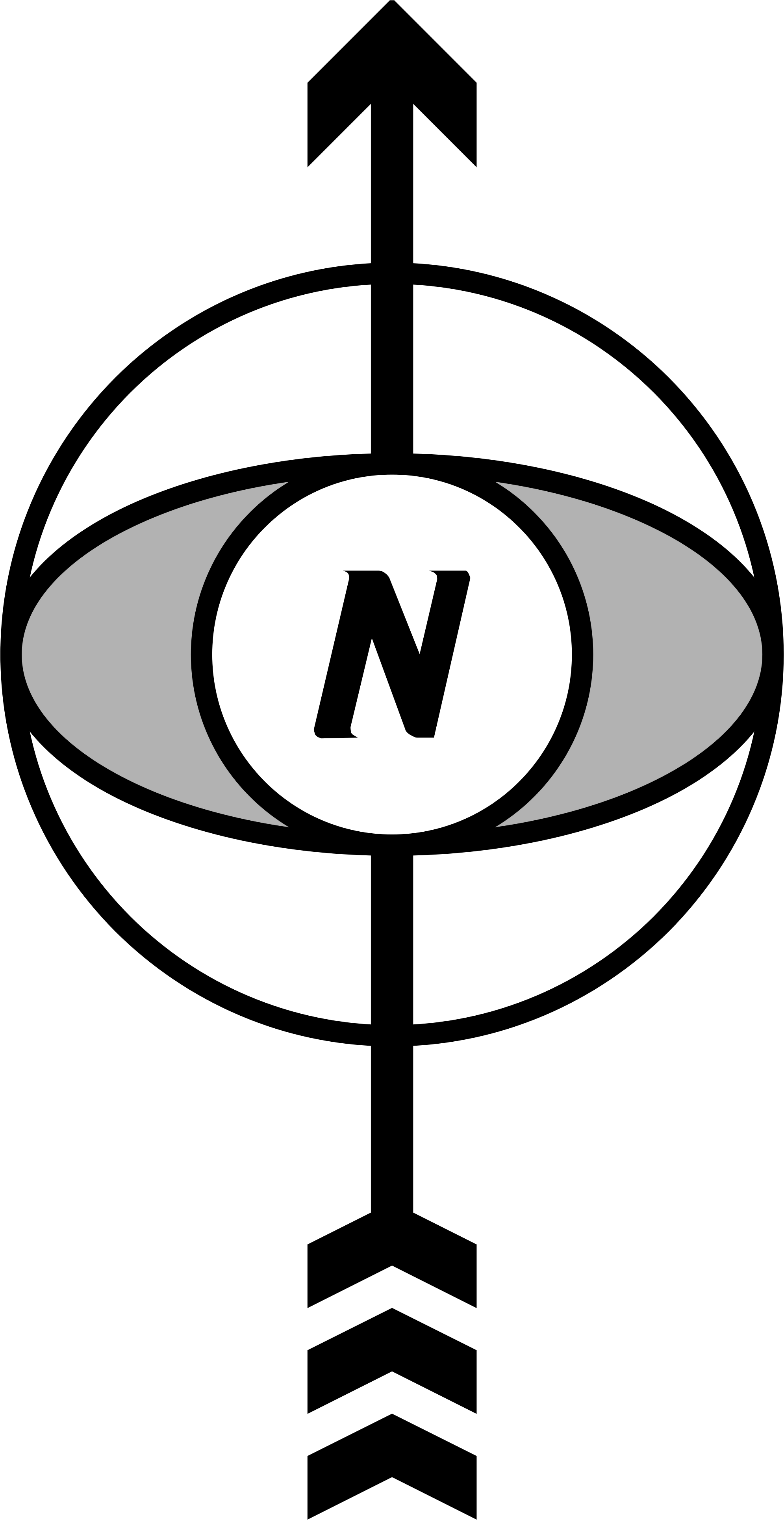 Arrow North Cfcf - Orientation On A Map (2000x3871)