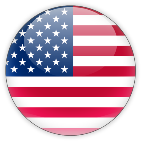 Us - Usa Flag Round Png (640x480)