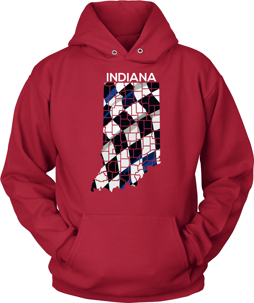 Indiana State Indianapolis Checkered Flag Map U - Gymnastics Makes Me Super Happy (1000x1000)