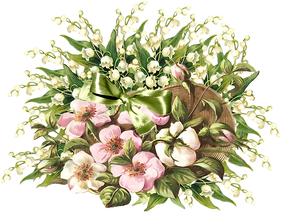 May 1 Lily Of The Valley Party International Workers' - Victorian Flowers (900x679)