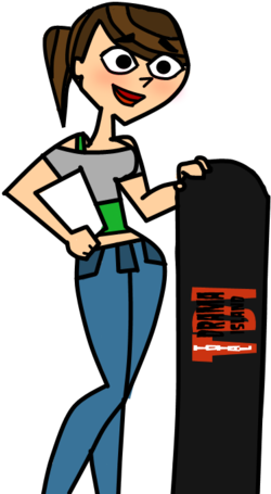 Total Drama Island Wallpaper Called Skater Girl - Cartoon (401x500)