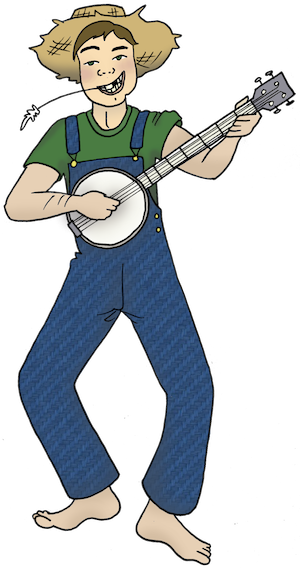 Cartoon Hillbilly Pictures - Hillbilly Clipart (300x568)