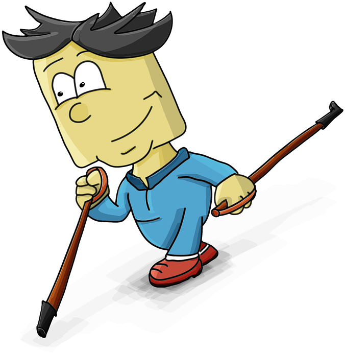 Walking Cartoon Images 13, Buy Clip Art - Power Walking (1280x1280)