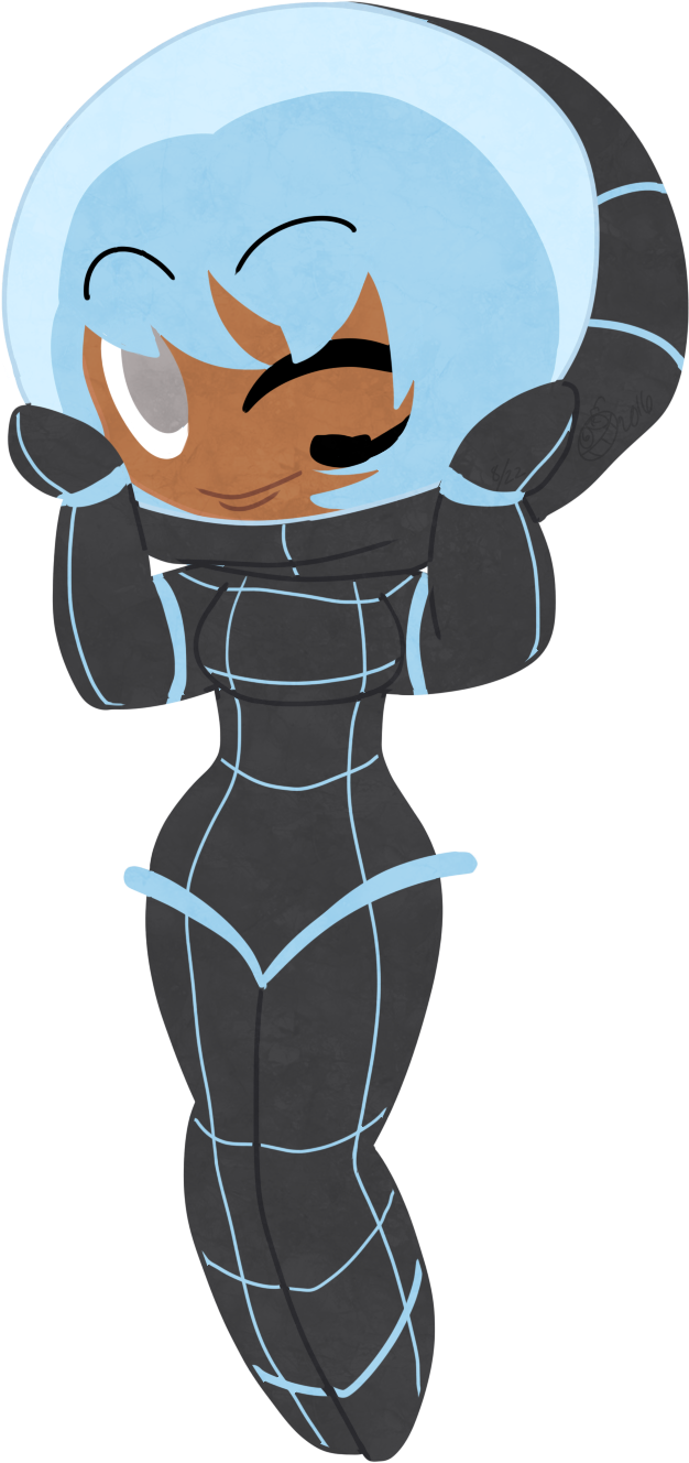 Space Girl Chibi By Greteh Space Girl Chibi By Greteh - Cartoon (753x1381)