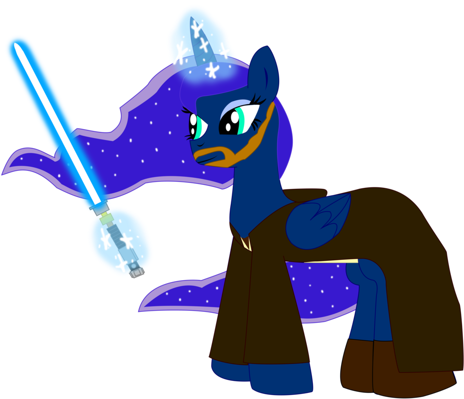 Luna As Obi-wan Kenobi In Star Wars By Ejlightning007arts - Cartoon (974x821)