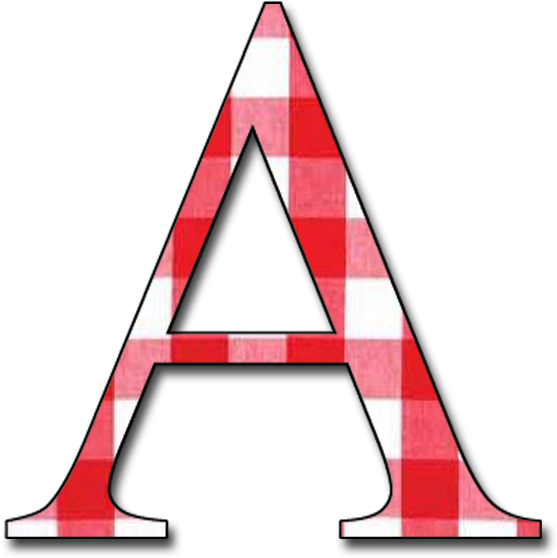 Granny Enchanted's Blog - Letter A In Red (1200x1200)